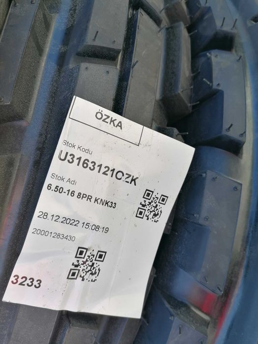 Anvelopa agricola Ozka, 6.50-16, 8PR