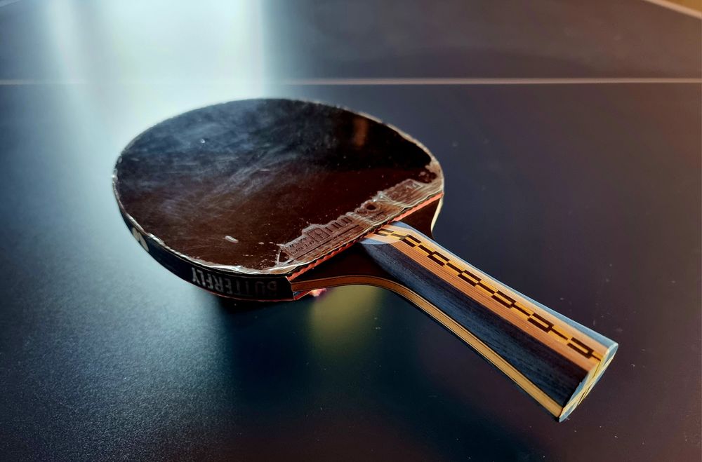 Paleta tenis de masa china asamblata pe bucati