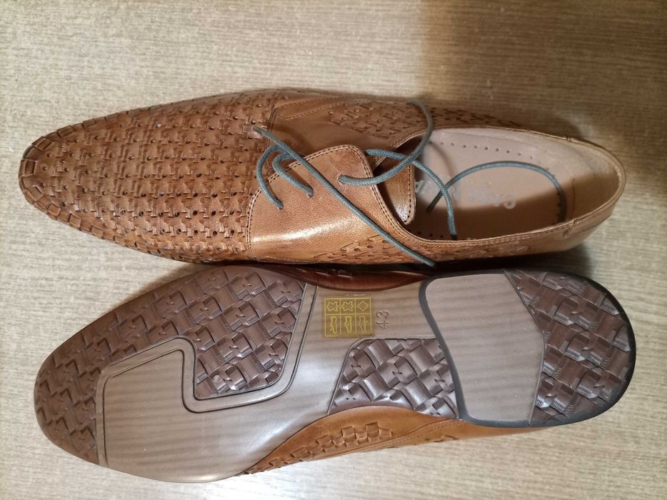 Pantofi bărbătești din piele, maro, Casa Nova marimea 43