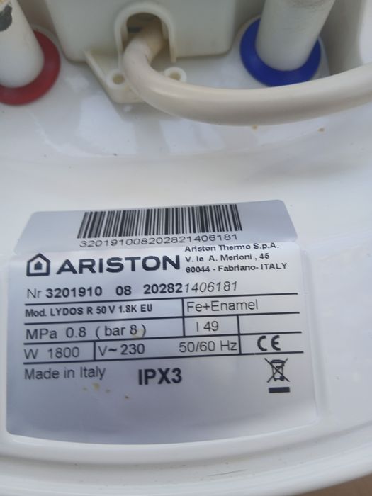 Boiler electric ariston