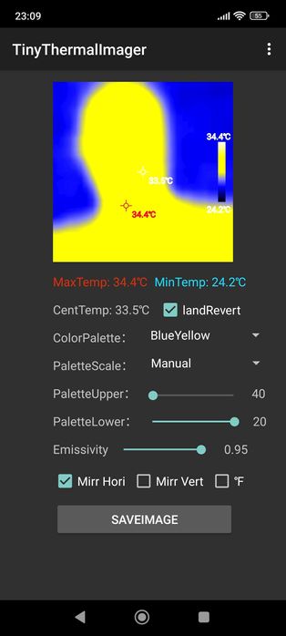 Camera termica 32x32 px