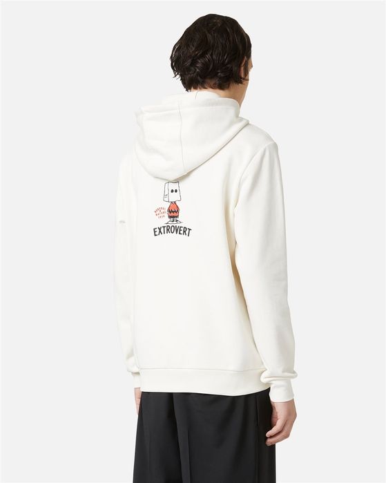 Мъжки суичър  Iceberg Vanilla slim fit hoodie with Fridge print  logo