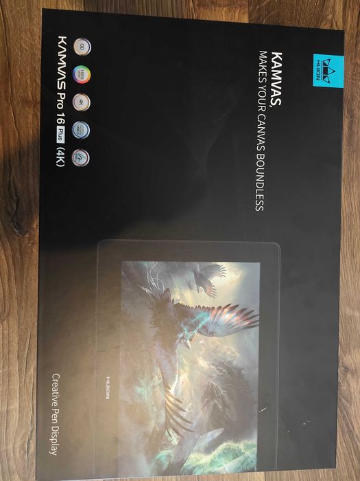 Tableta grafica HUION Kamvas Pro 16 Plus 4K UHD, 15,6 inchi