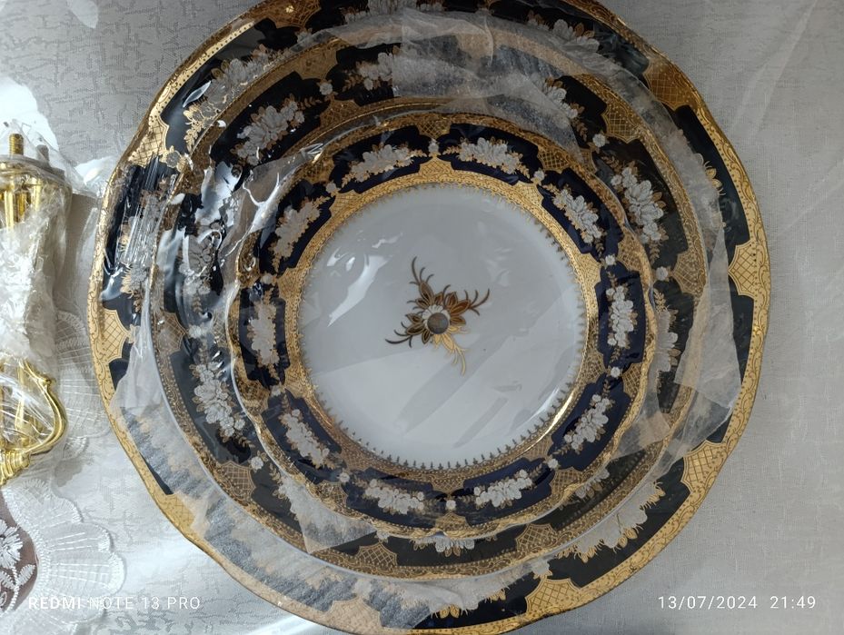 Подставка сервировочная 3-х ярусная Чехия, Этажерка тарелка  посуда