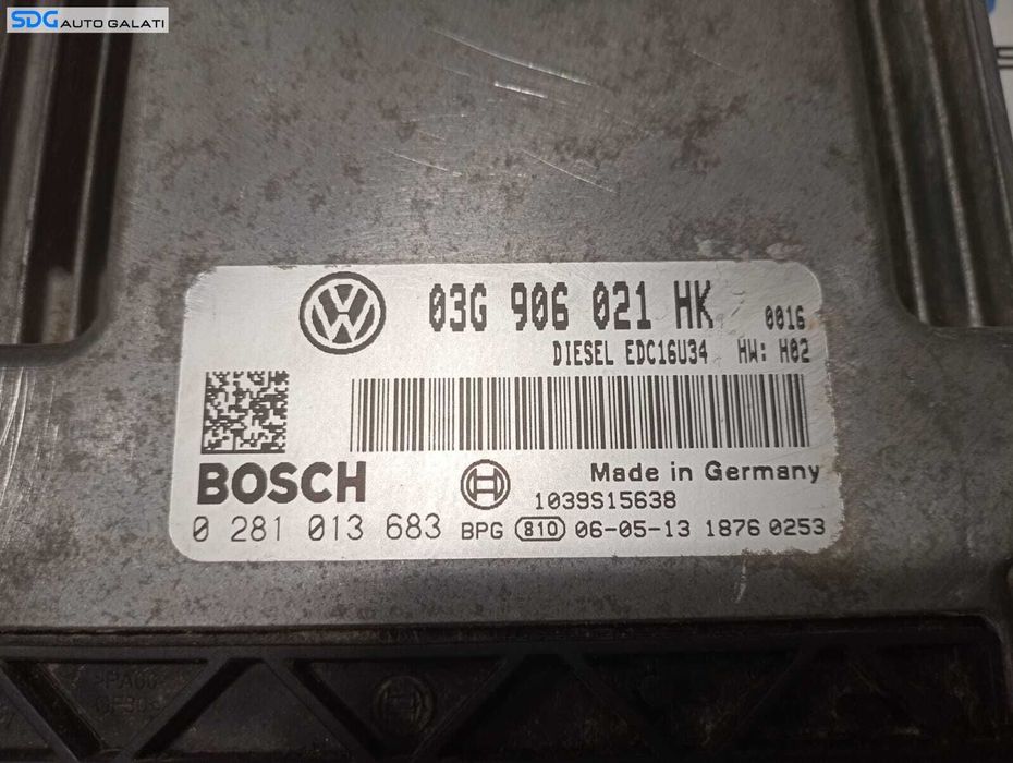 ECU Calculator Motor Seat Ibiza 5 1.9 TDI 2008 - 2017 Cod 03G906021HK 0281013683 [M4385]