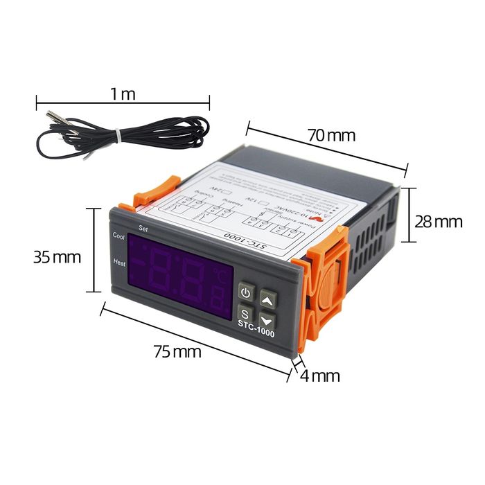 STC-1000/Терморегулятор/для контрол температуры холодильник220В/