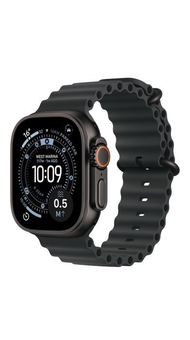 Продавам ЧИСТО НОВ, НЕОТВАРЯН смарт часовник Apple Watch 3 (Black Titanium) 49mm Black Ti Black Ocean Band – ИДЕАЛЕН ПОДАРЪК!