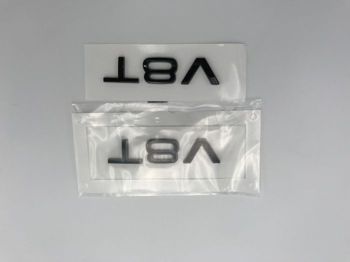 Emblema AUDI V8T aripa negru