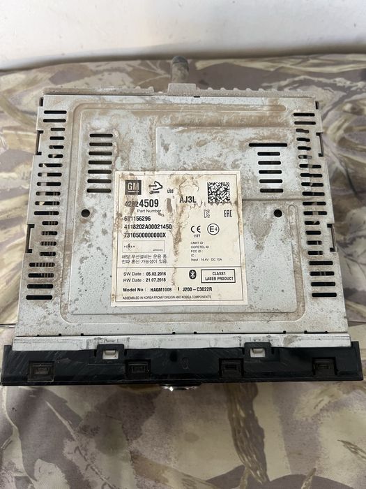 Автомагнитофон от Chevrolet Gentra 2018 года.