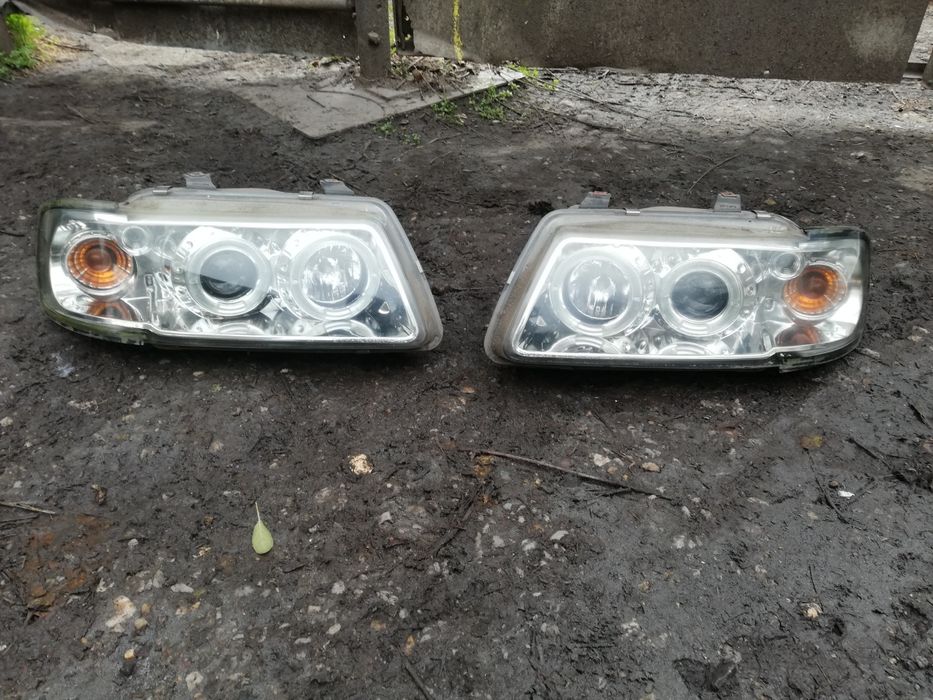 Фарове за ауди а3 8Л тунинг енджелаис лупа
