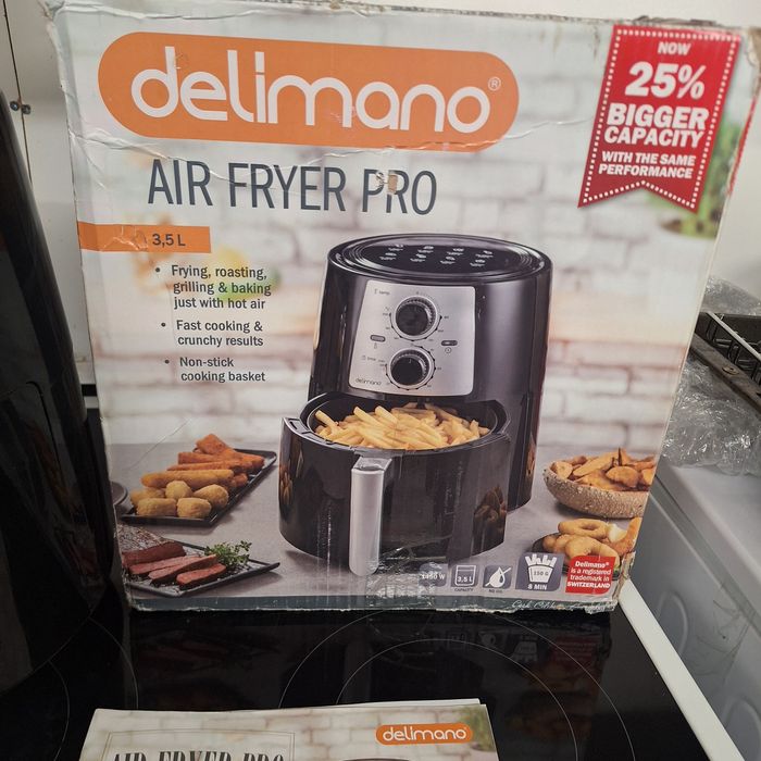 Делимано Еър Фрайър Про + книжка с рецепти на български