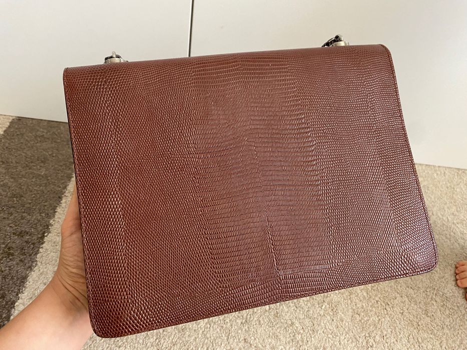 Geanta piele maro MUSETTE CAROLE