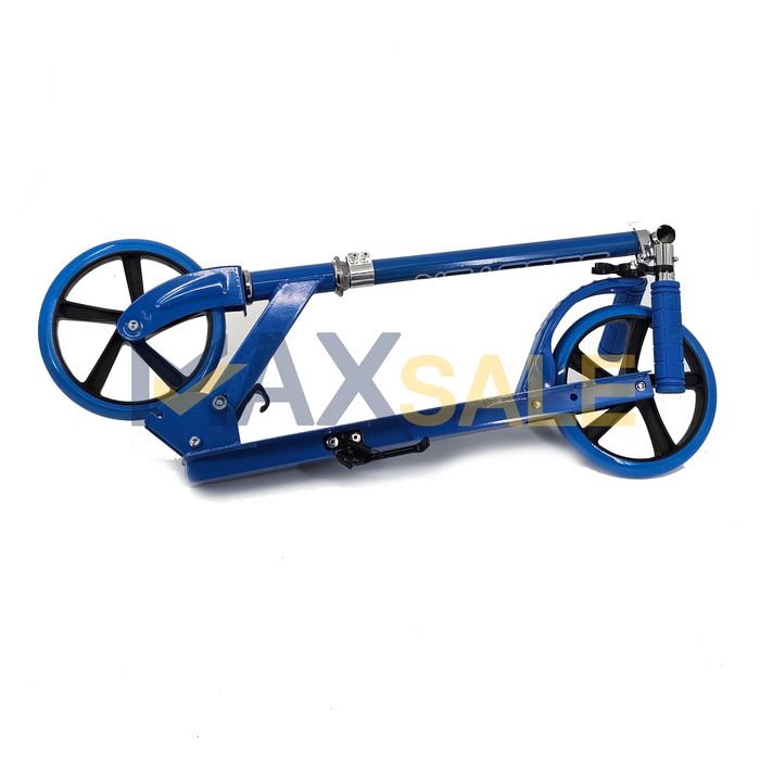 Тротинетка детска сгъваема скутер scooter синьо алуминиева триколка