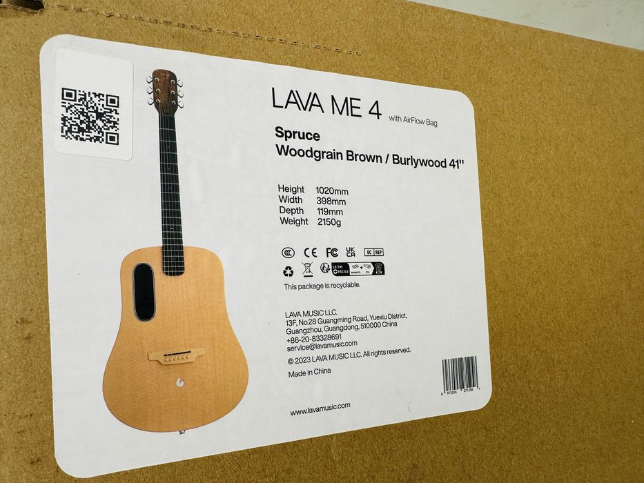 Lava Music Lava ME 4 Spruce 41" Brown & Burlywood Chitară electro-acustică