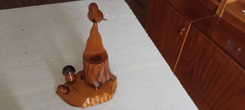 Подсвечник антикварный  бронзовый б/у, магниты на холодильник, сувен