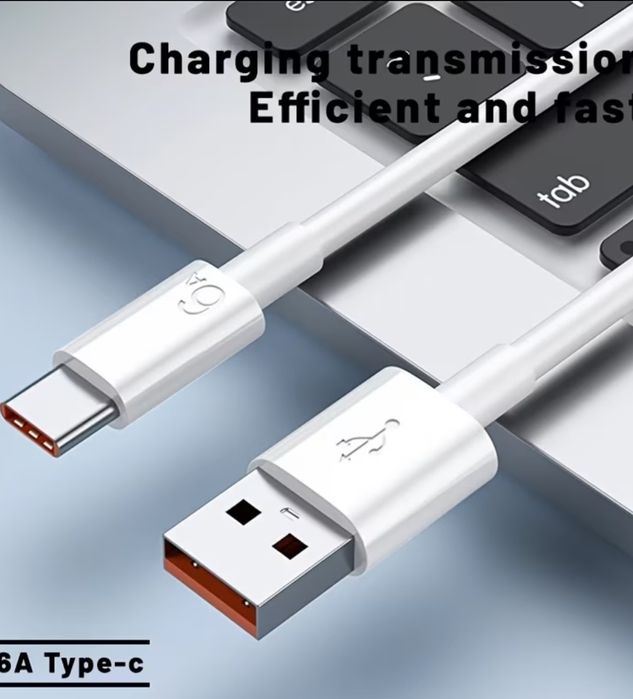 Кабел за бързо зареждане-захранващ+дата USB към TYPE C