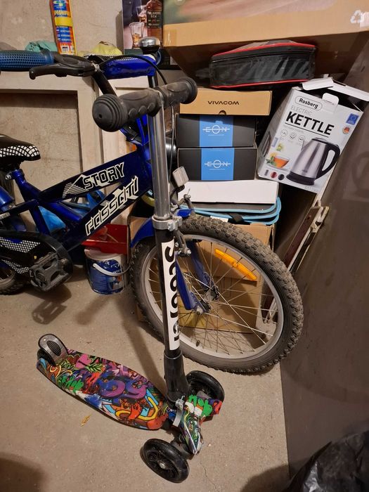 Детско колело Passati 16" STORY и тротинетка