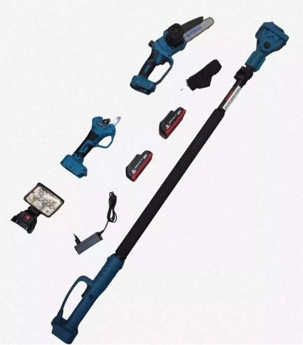 Сучкорез +пила +секатор + фонарь на батарейках инструмент