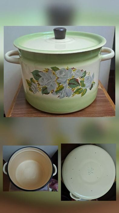 Кастрюля эмалированная