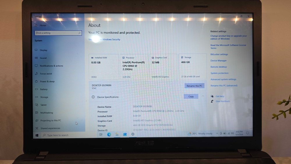 Laptop Asus X54c