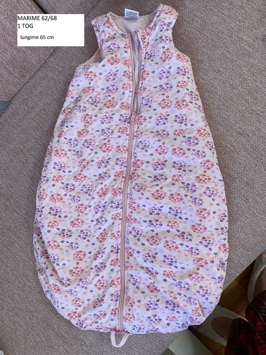 Sac de dormit copii marime 0-18 luni bumbac