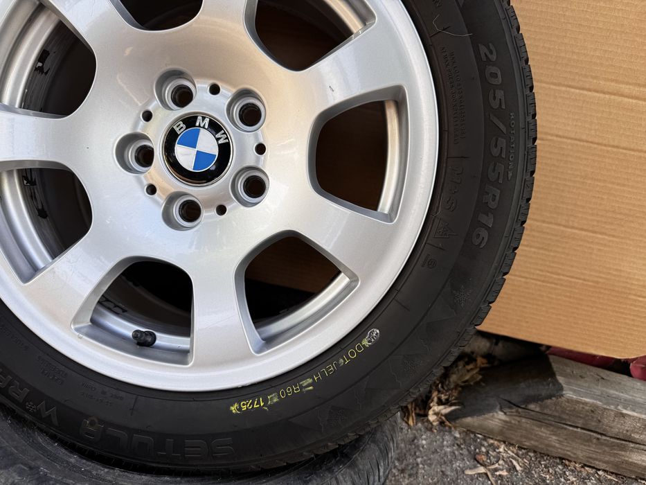 16” 5x120 7j ET20 с нови зимни гуми 205/55/16 Дот 25