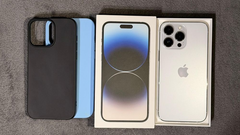 iPhone 14 Pro Max 128GB Silver – IMPECABIL, CA NOU, Accesorii incluse