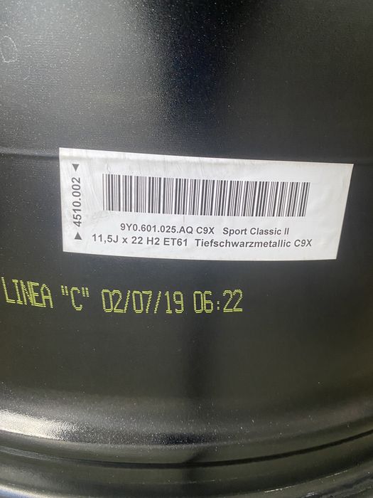 Janta Originala Porsche Cayenne 9Y E3 R 22 -puntea spate