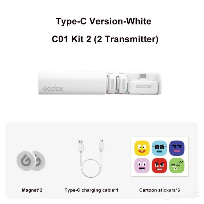 Godox C01 Microphone Type-C. Arzon narx qimmat sifat.