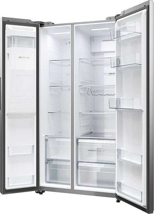 Нов инверторен хладилник с фризер Haier Side by Side 90 Series 5 HSW59F18EIMM / Total No Frost / Smart hON диспенсър/ледогенератор