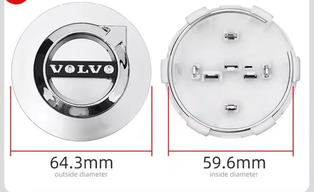 Капачки комплект 4 броя за джанти VOLVO
