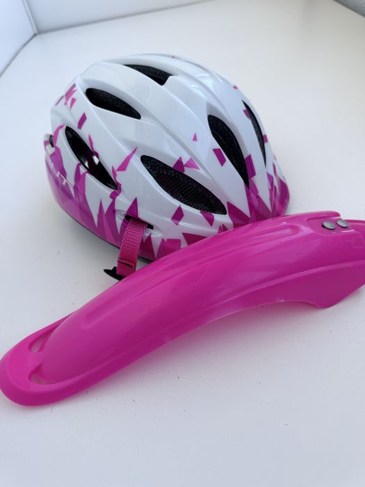 Bicicletă de copii Polar Junior Spring cu roți de 18 inch, într-o nuanță de mov.