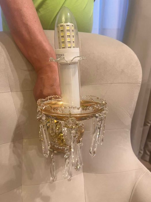 Люстра и бра хрустальные