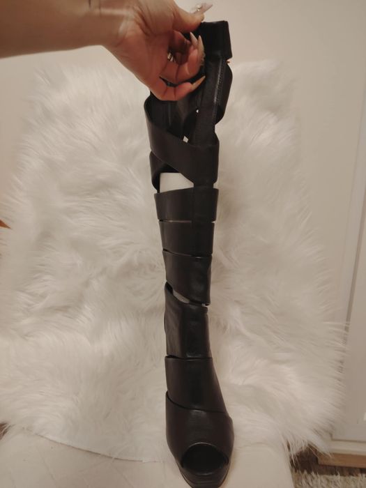 Летни ботуши от естествена кожа