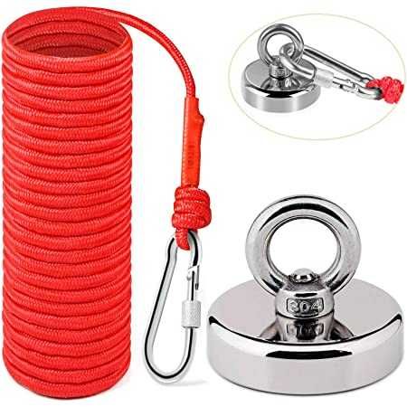 Magnet puternic neodim pentru pescuit - 100 kg forta - D60