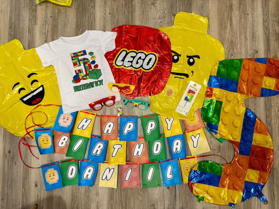 Декорации за рожден ден с Lego тема за 5 години