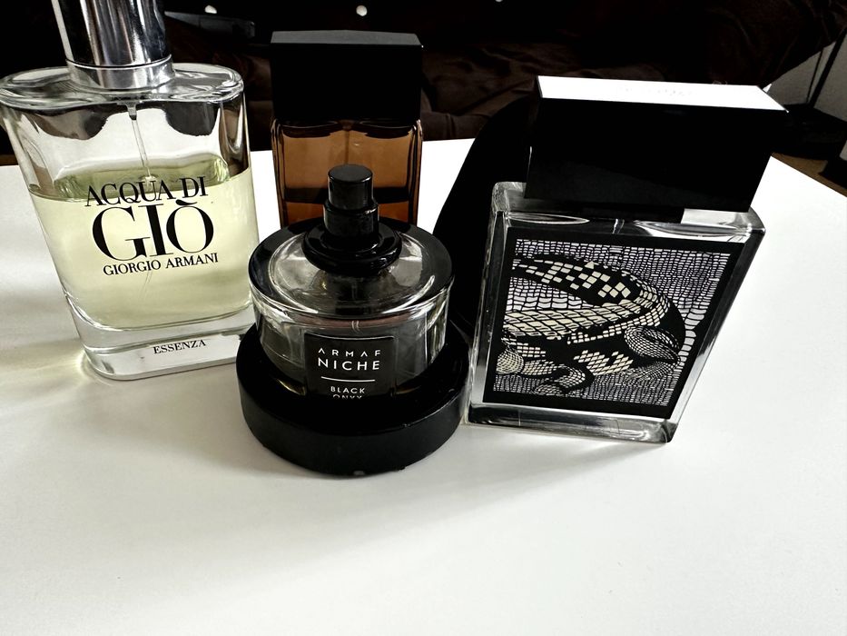 Lot 3+1 Cadou Parfumuri Bărbătești Originale (Armani Essenza, Rasasi, Armaf)