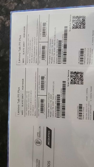 LENOVO tab P11 plus ,Чисто нов