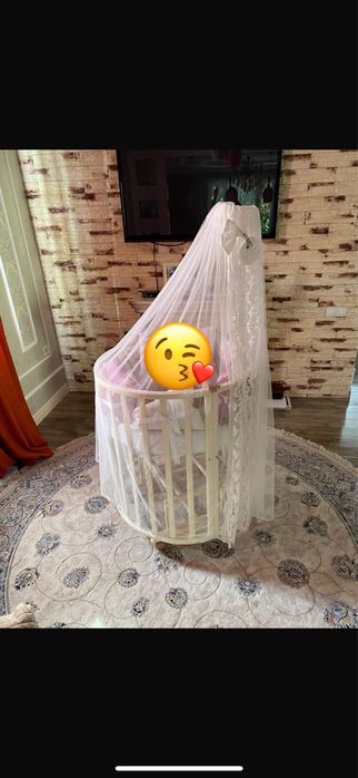 Детский манеж круглый и овальный