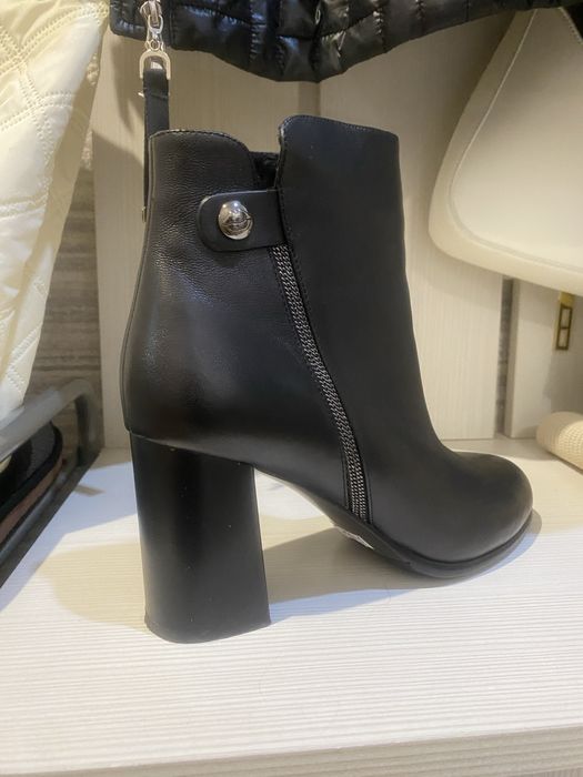 Сапожки демисезон кожа, 40 размер