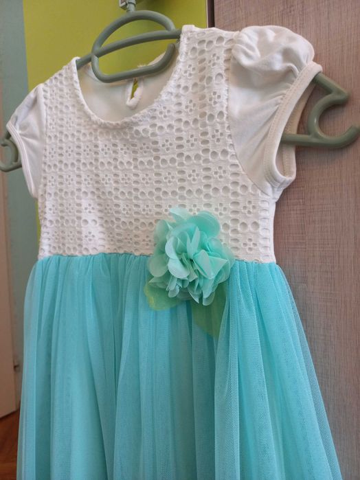 Детска рокля синя