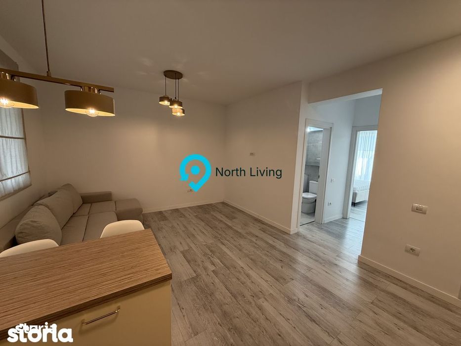 Apartament nou 40 mp, parter, terasa Tunari