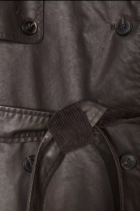 Тренч оверсайз вощеный