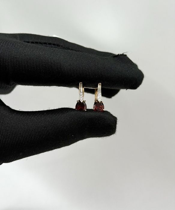 Золотые серьги 585 | Красное золото | 2,95 гр