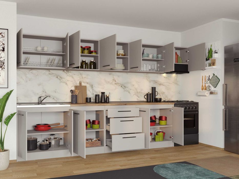 Set Mobila Bucatarie Linea 340 Casmir C17 - Transport Gratuit