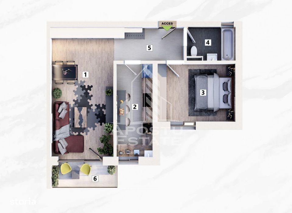 Apartamente cu 2 camere de vanzare, parcare inclusa, Mehala Timisoara