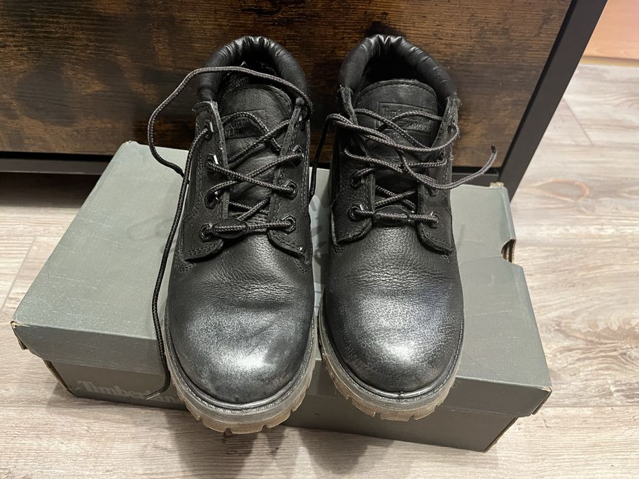 Bocanci femei Timberland, piele, noi, marime 37