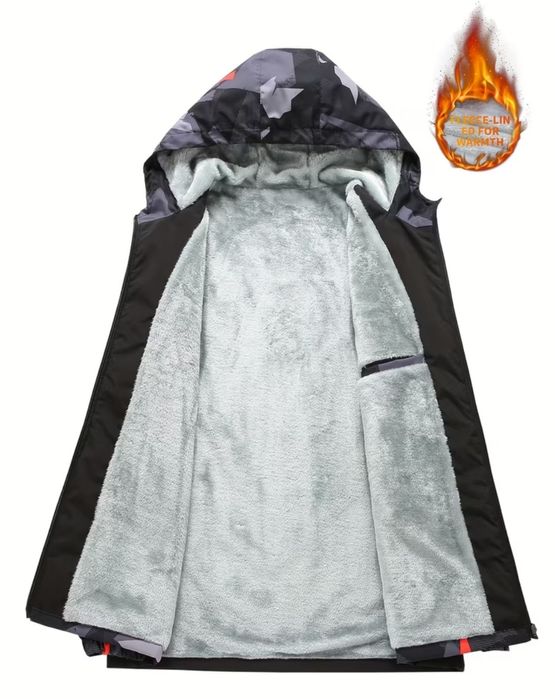 3XL зимно яке с качулка и топла мека подплата