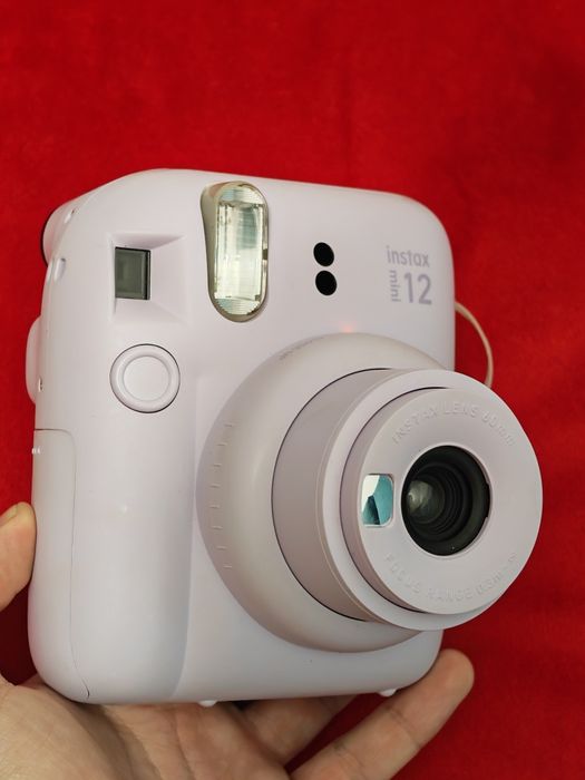 Aparat foto Fujifilm Instax Mini 12 Violet + Husă Slim - Ca Nou!