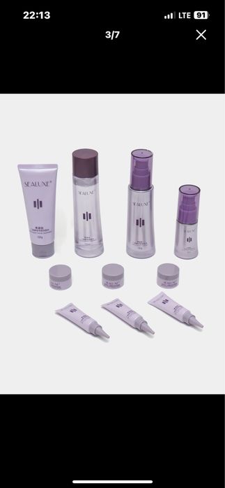 Sealuxe набор  Юз учун пенка,тонер, намлантирувчи крем,коз ости ажинла